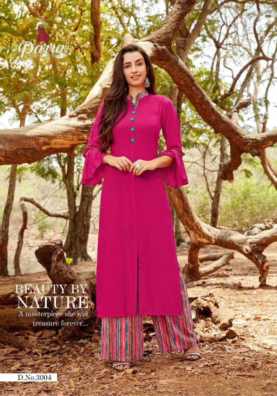 Zurri Vol-3 Parra Studio Rayon Palazzo Wholesale Kurti Zurri Vol-3 Parra Studio Rayon Palazzo Wholesale Kurti